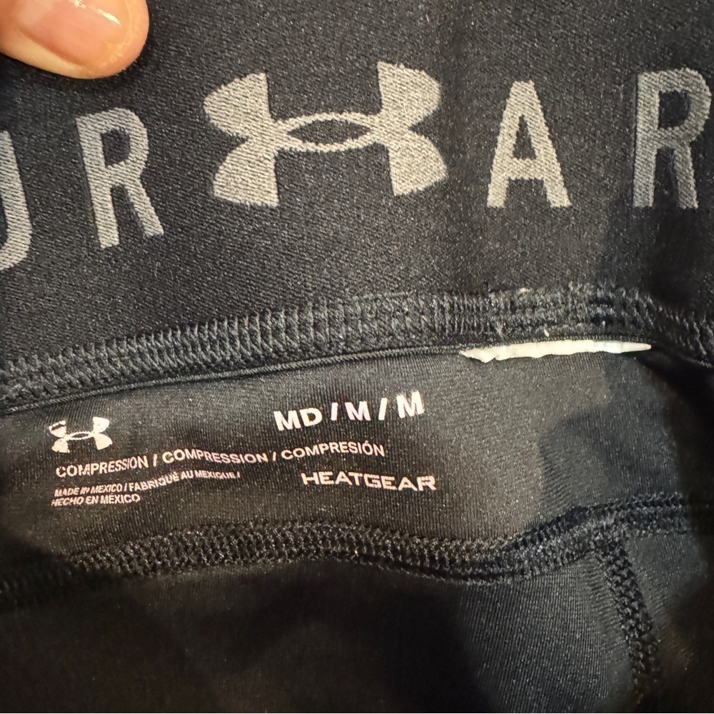 Under Armour Dark Gray HeatGear Leggings - Picture 2 of 5